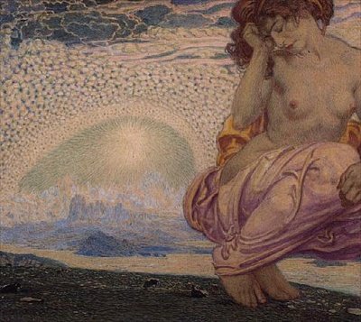 Dream of Infinity (akwarela na papierze) autorstwa Walter Sigmund Hampel