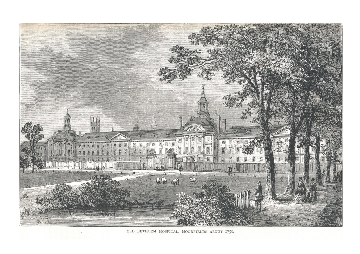 Stary Szpital Bethlem. Wrzosowiska Około 1750, 1878 autorstwa Walter Thornbury