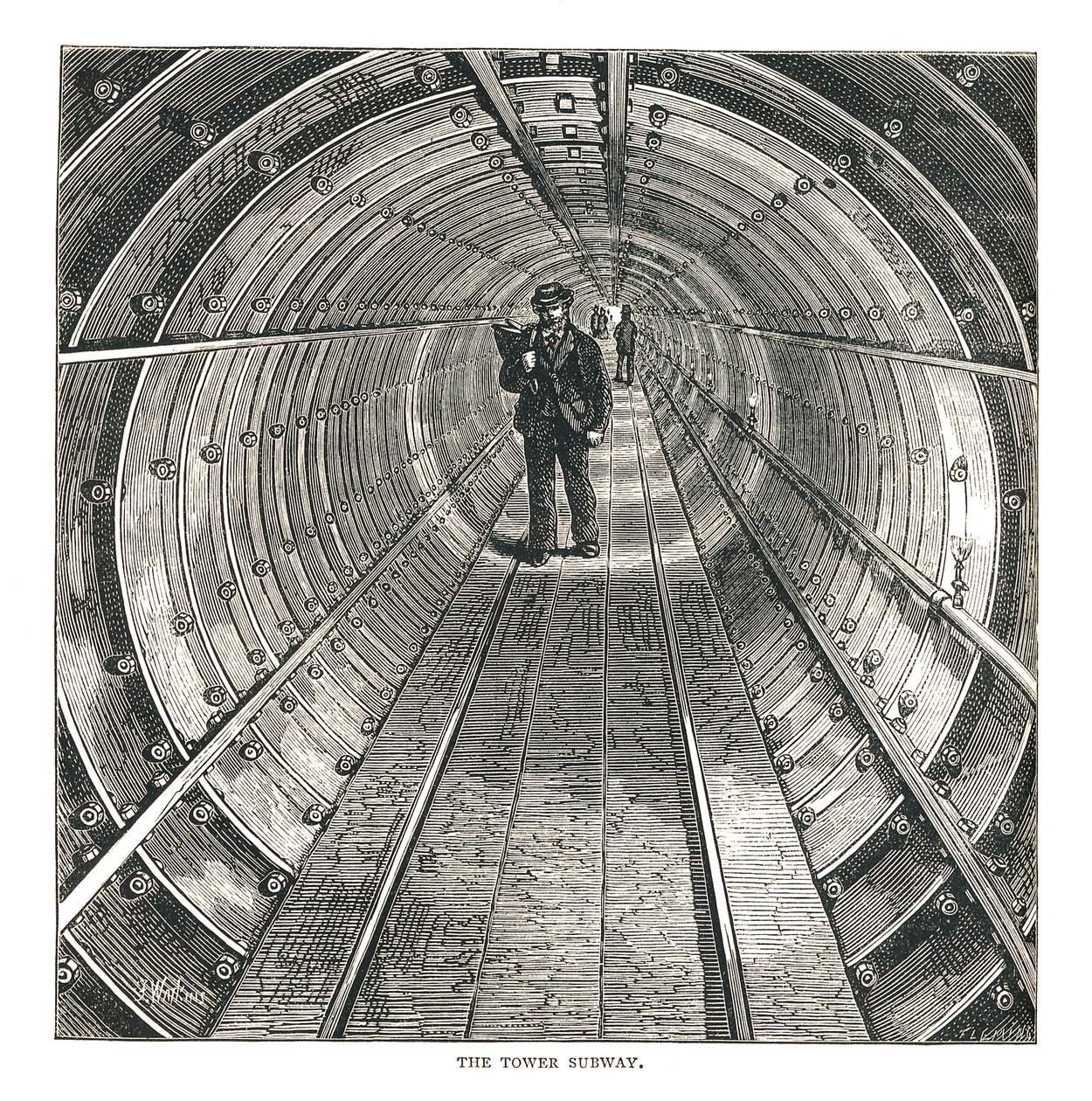 Tunel w Wieży, 1878 autorstwa Walter Thornbury