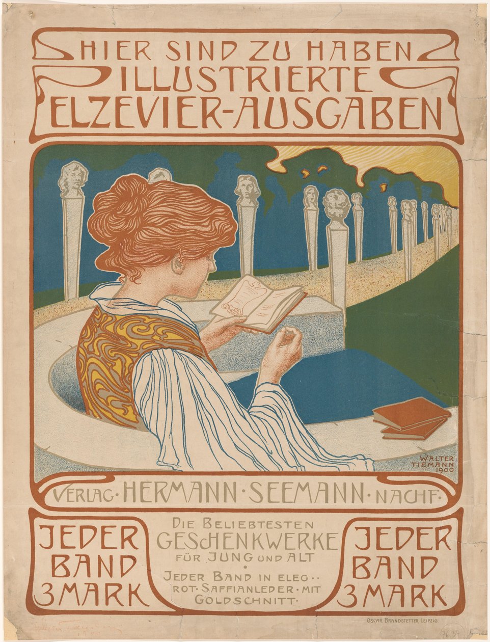 Plakat wydawcy Hermann Seemann Nachfolger autorstwa Walter Tiemann