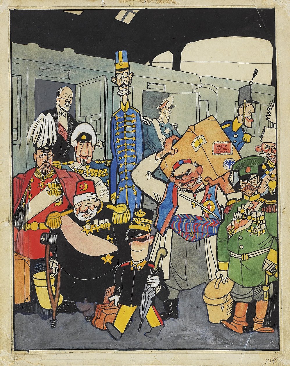 Stacja Friedrichstrasse autorstwa Walter Trier