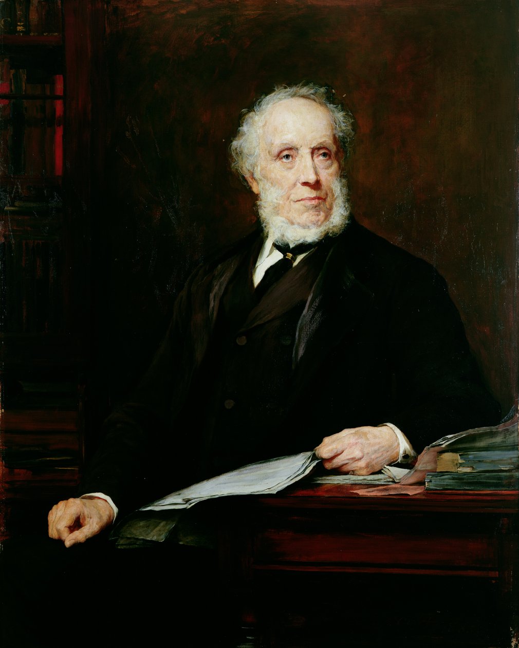 Portret Edwarda Bainesa Jr (olej na płótnie) autorstwa Walter William Ouless