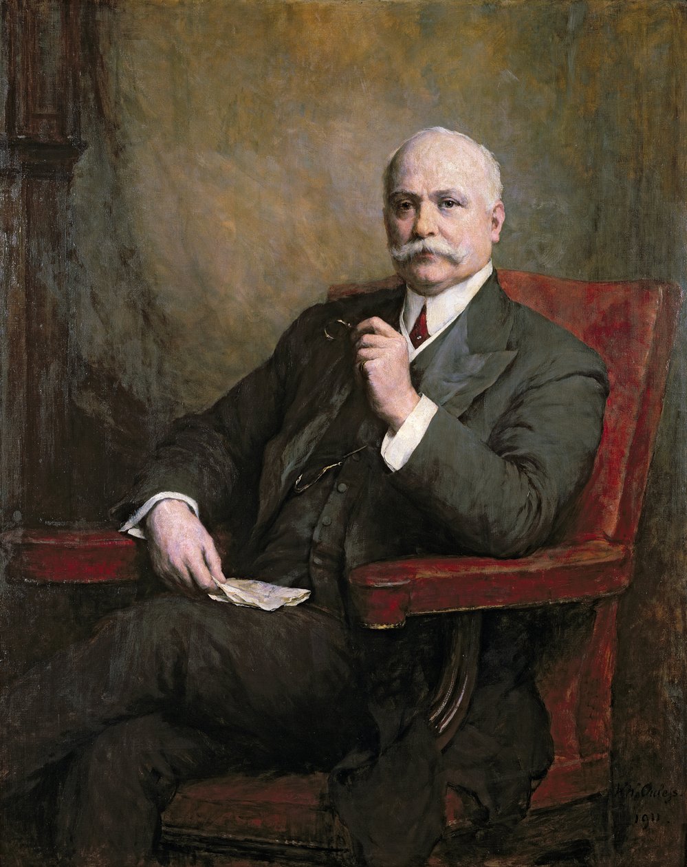 Portret Sir Edwarda Hopkinsona Holdena (1848-1919) Pierwszy Baronet 1911 autorstwa Walter William Ouless