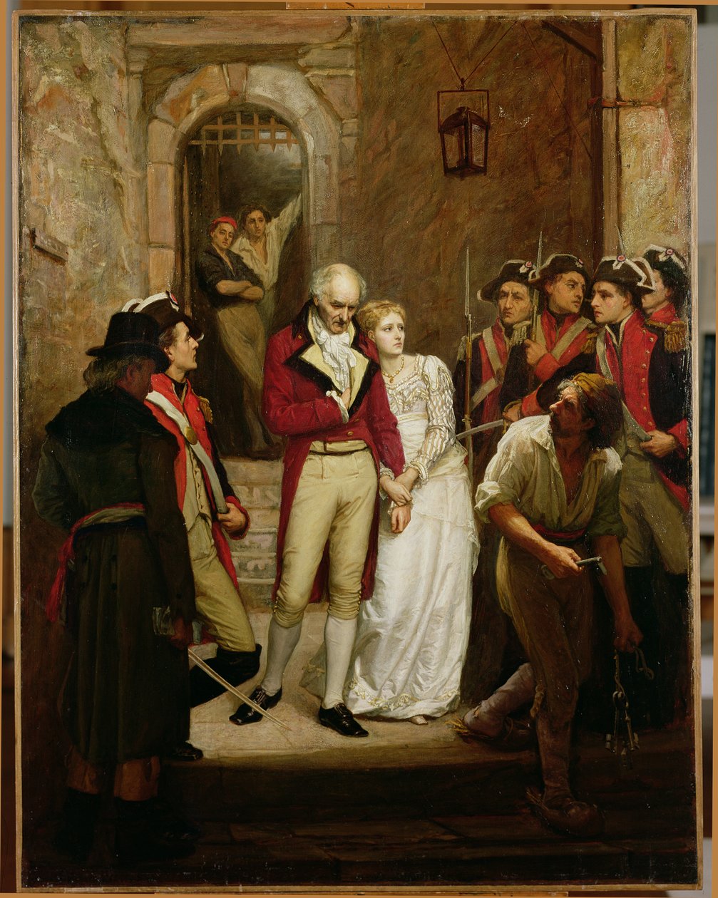 Scena z rewolucji francuskiej (olej na płótnie) autorstwa Walter William Ouless