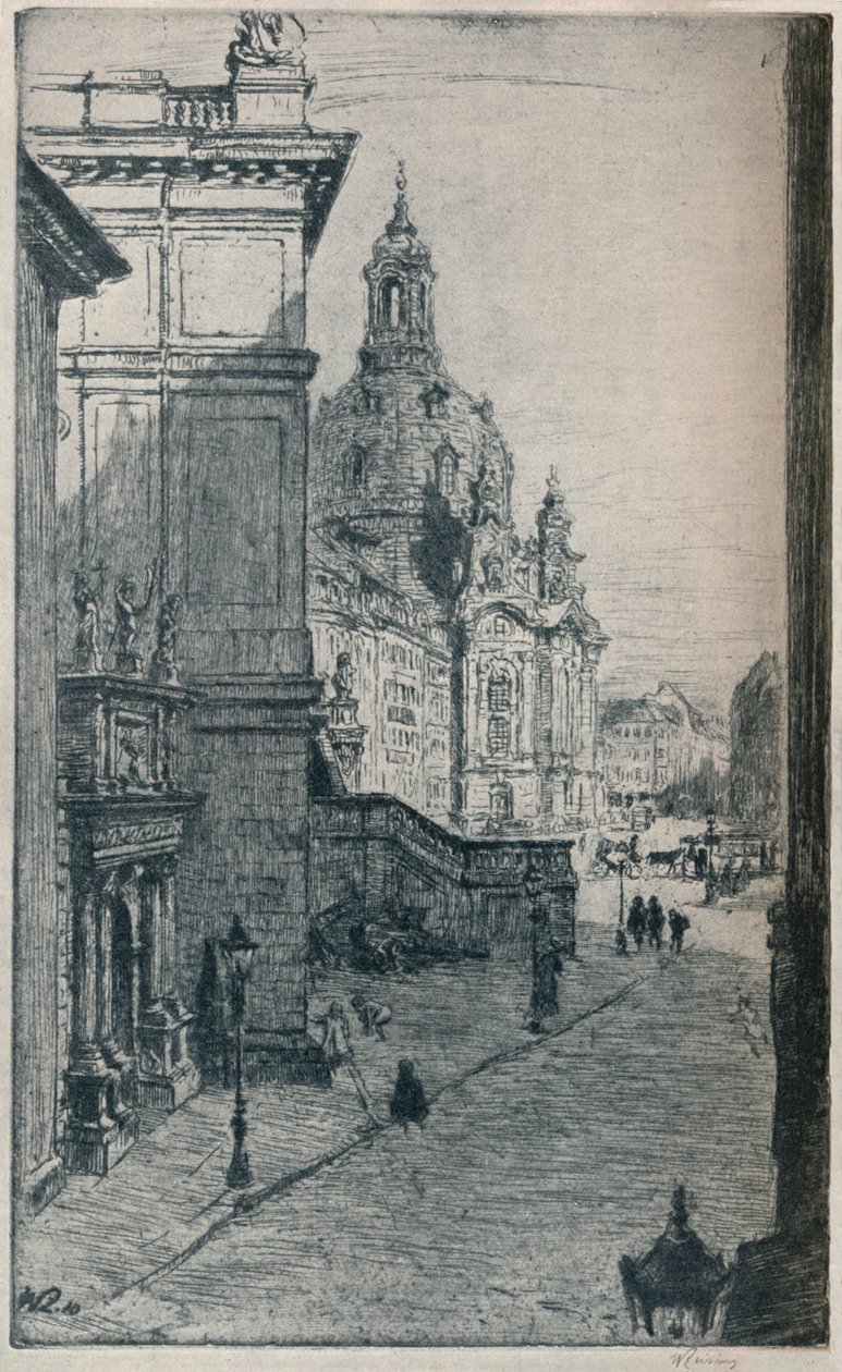 Judenhof, Drezno, c1913 autorstwa Walter Zeising