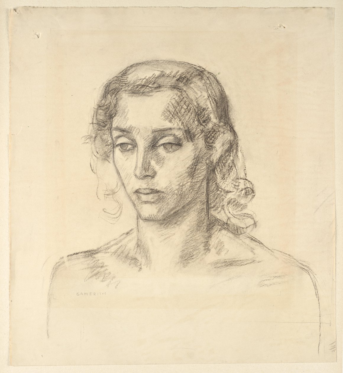 Portret damy autorstwa Walther Gamerith