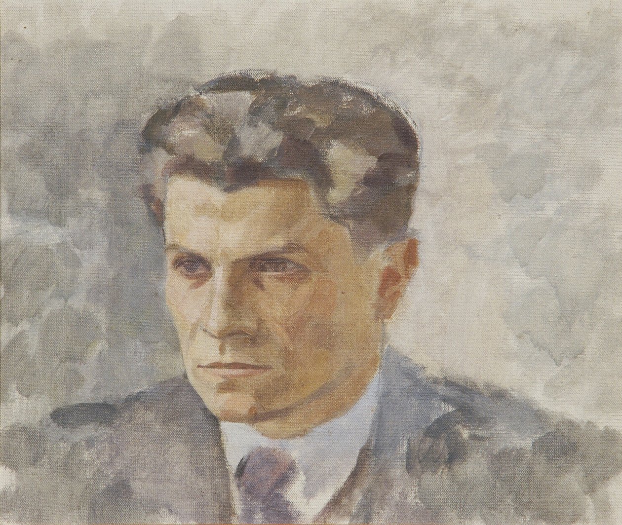 portret dżentelmena autorstwa Walther Gamerith