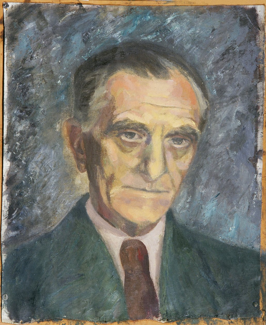 portret dżentelmena autorstwa Walther Gamerith