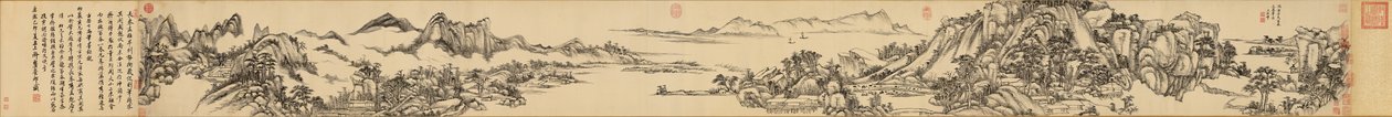 Góry Fuchun autorstwa Wang Yuanqi