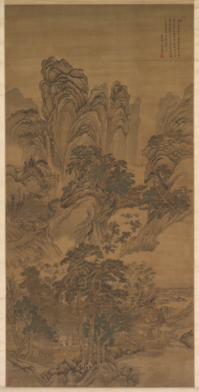 Krajobraz, 1632-1717. autorstwa Wang Hui