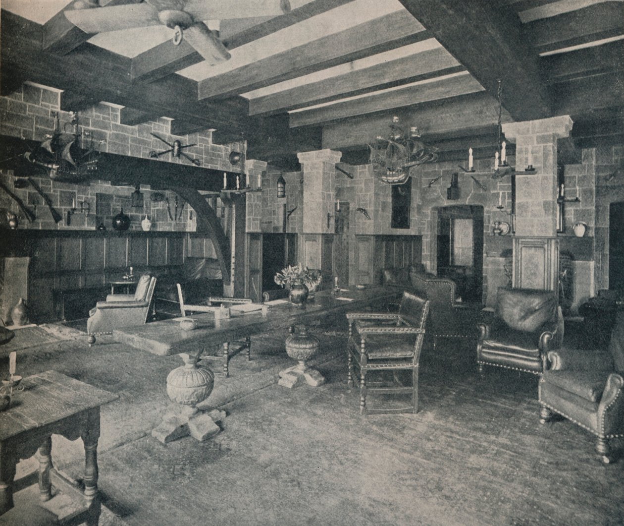 „Sala Buccaneera, Carlyle Club, Piccadilly”, 1915 autorstwa Waring and Gillow