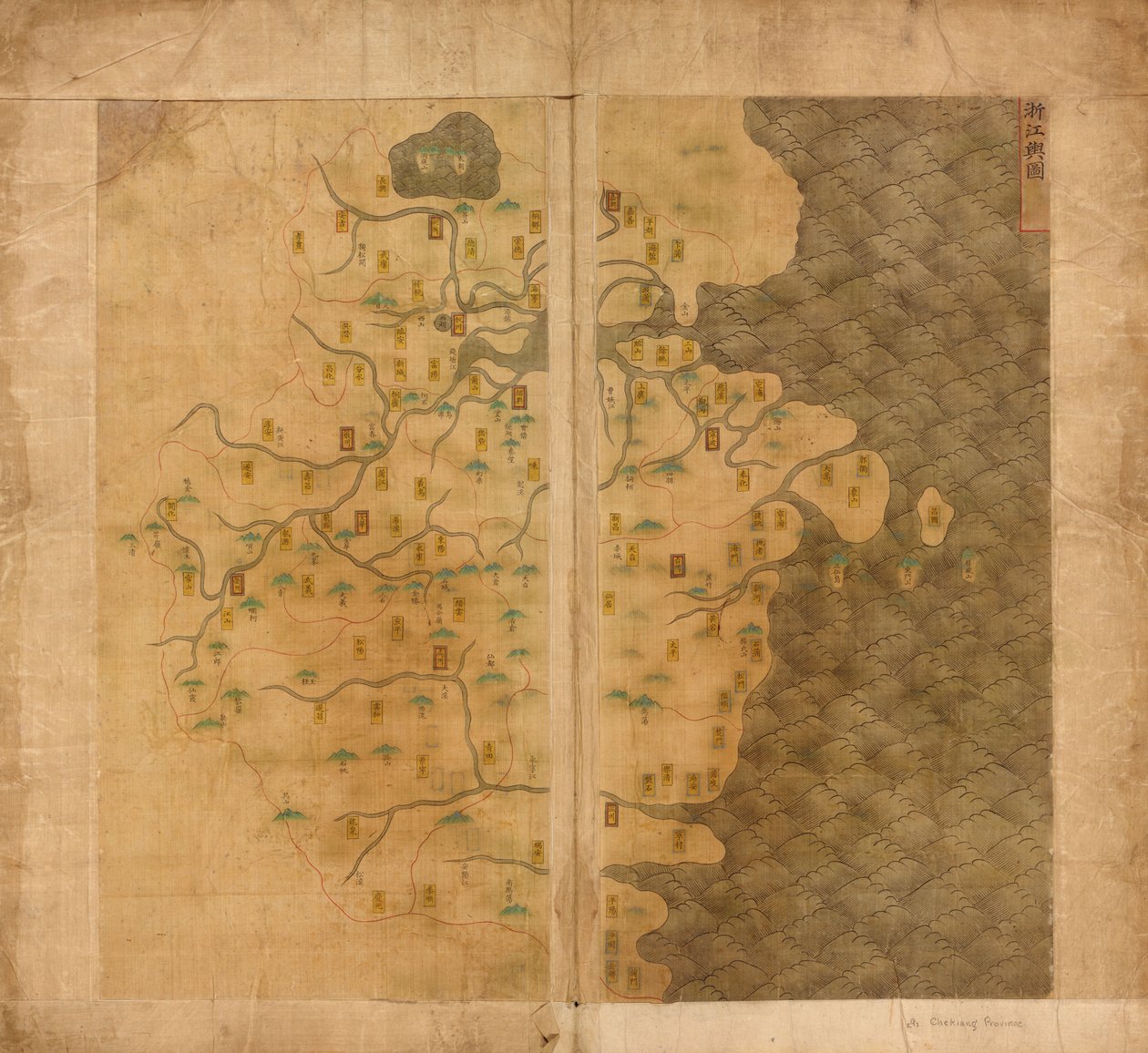 mapa ryb tamy autorstwa Warner Langdon