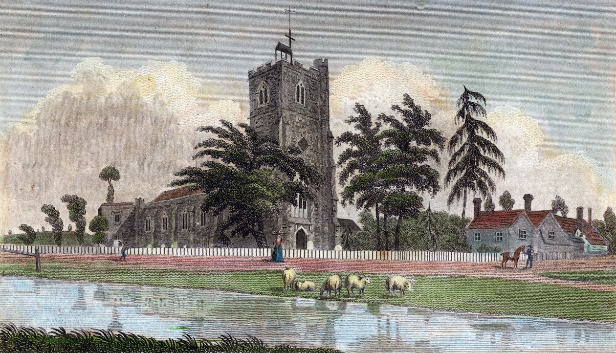 Broxbourne, Hertfordshire, XIX wiek autorstwa Warren