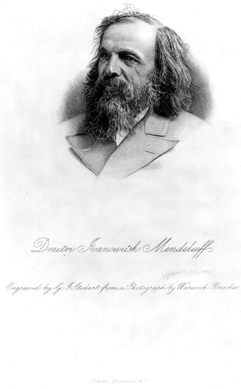 Dymitr Mendelejew, wyryty przez George