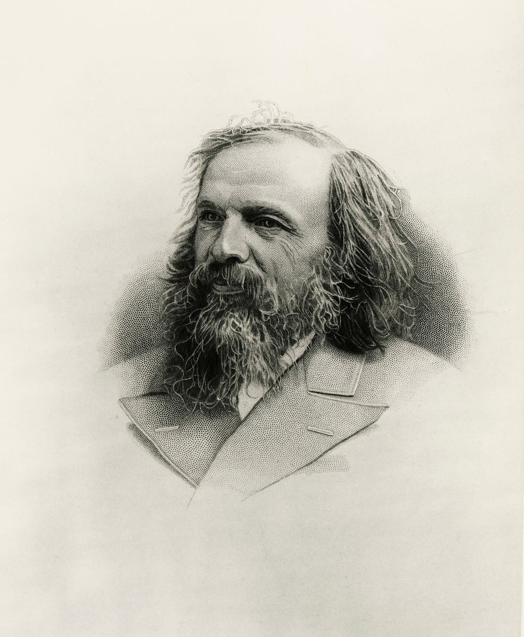Portret Dmitrija Iwanowicza Mendelejewa (Tobolsk autorstwa Warwick (after) Brookes