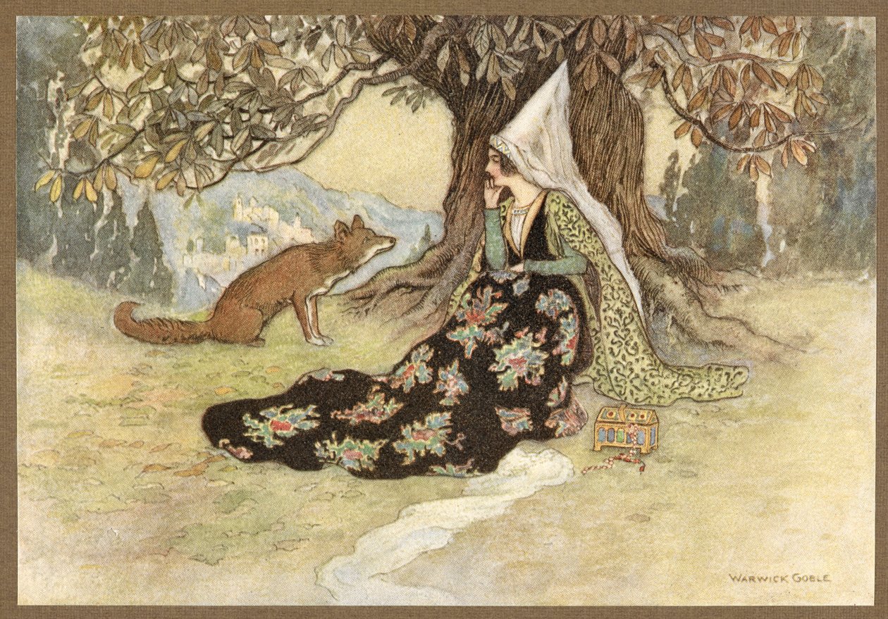 Grannonia e a Raposa, de A Serpente.polonês autorstwa Warwick Goble
