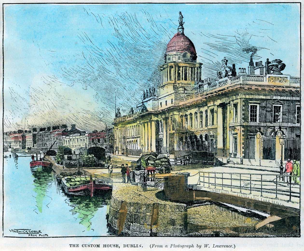 Urząd Celny, Dublin, Irlandia, c1890. autorstwa Warwick Goble