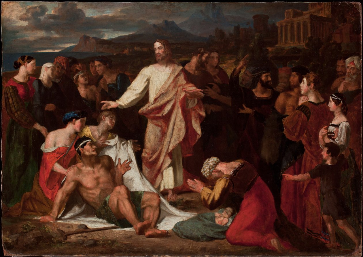 Chrystus uzdrawiający chorych autorstwa Washington Allston