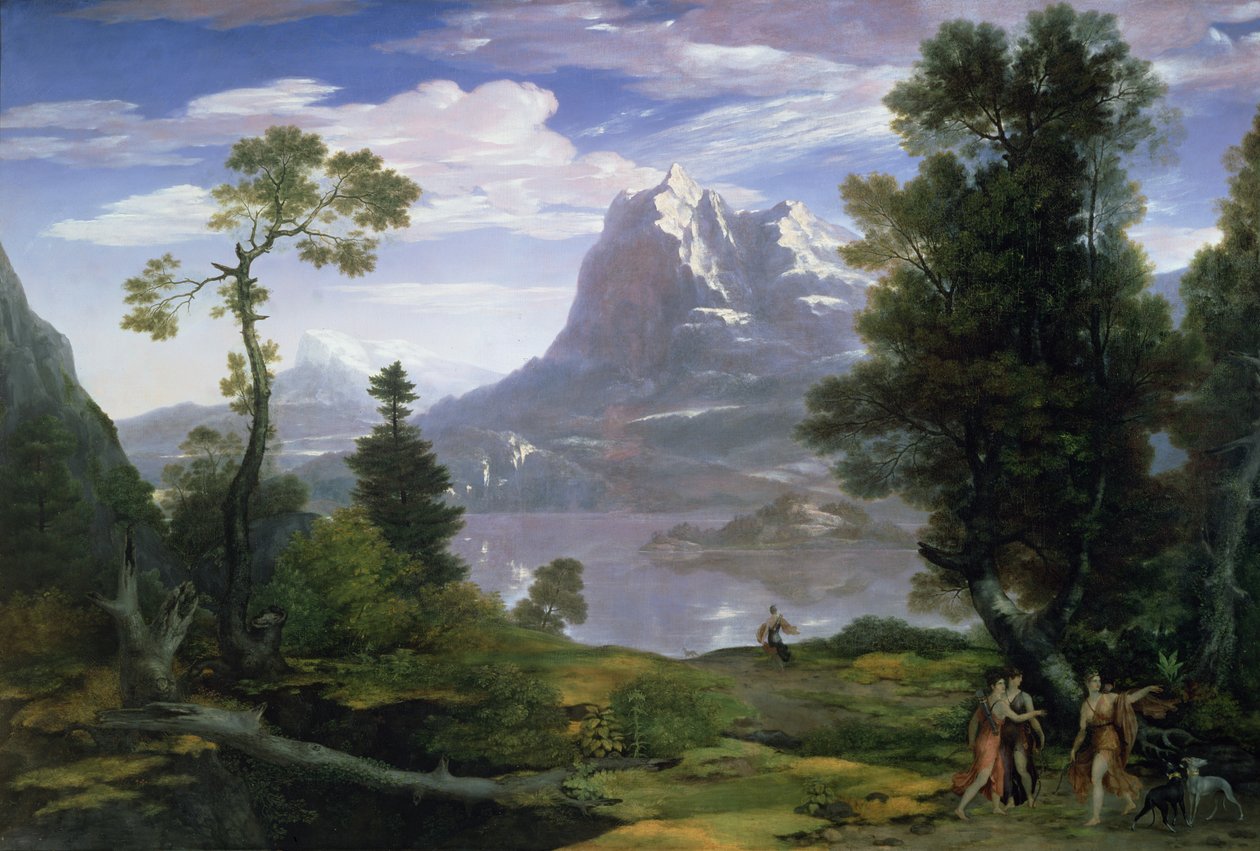 Diana w pogoni, 1805 autorstwa Washington Allston