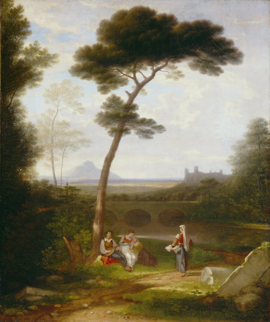 Pejzaż włoski, 1828-30 autorstwa Washington Allston