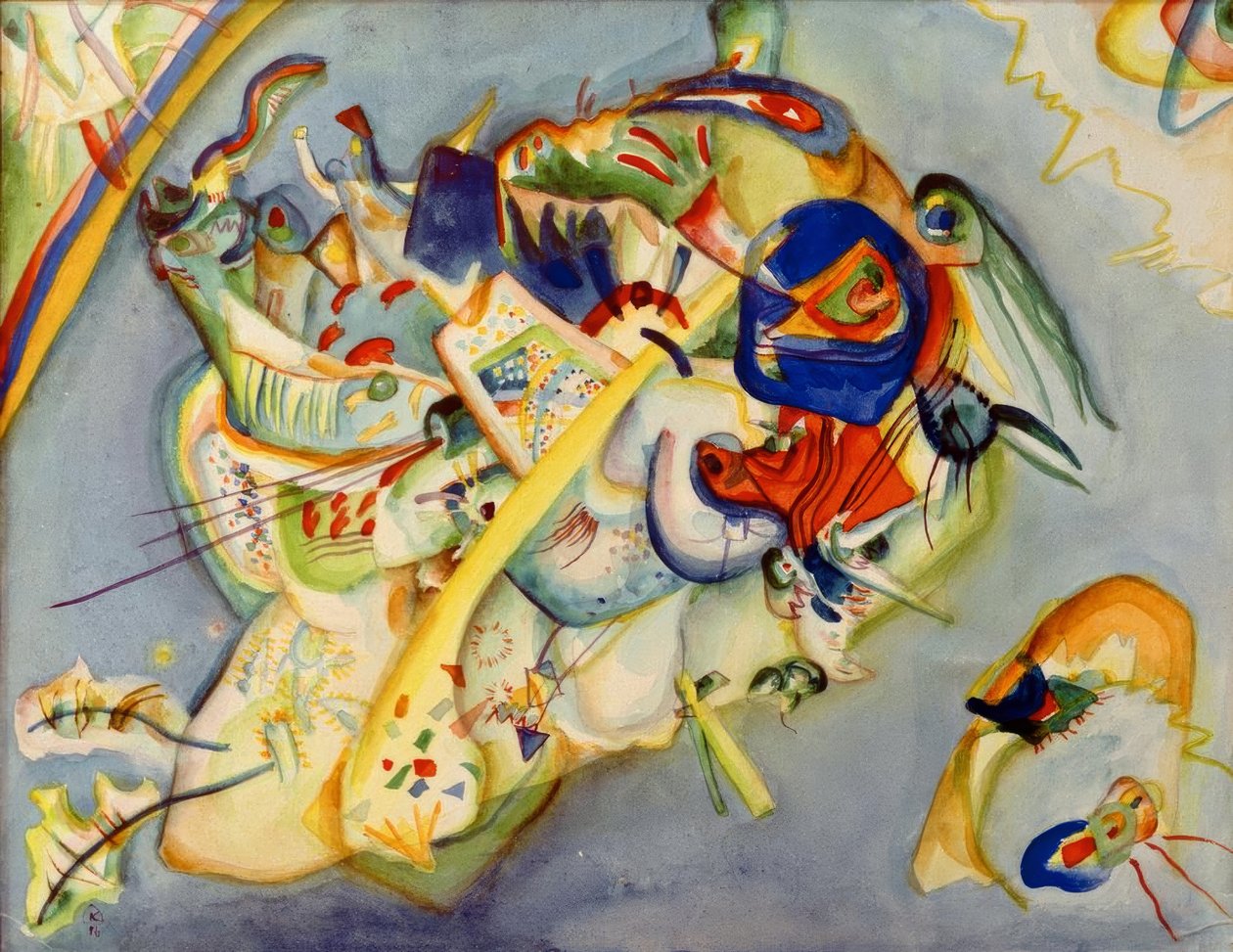 Akwarela numer 6 autorstwa Wassily Kandinsky