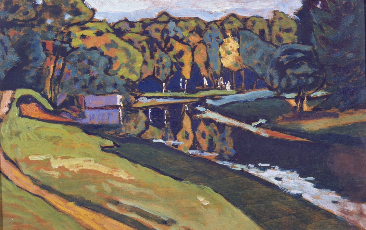 Jesień, Studium, 1905 autorstwa Wassily Kandinsky
