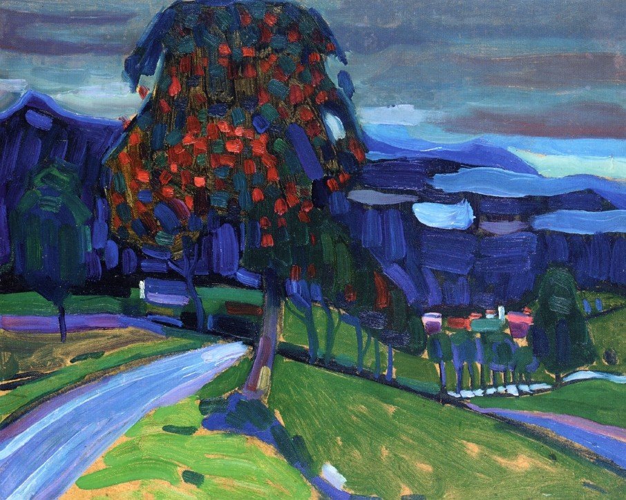 Jesień w Murnau autorstwa Wassily Kandinsky
