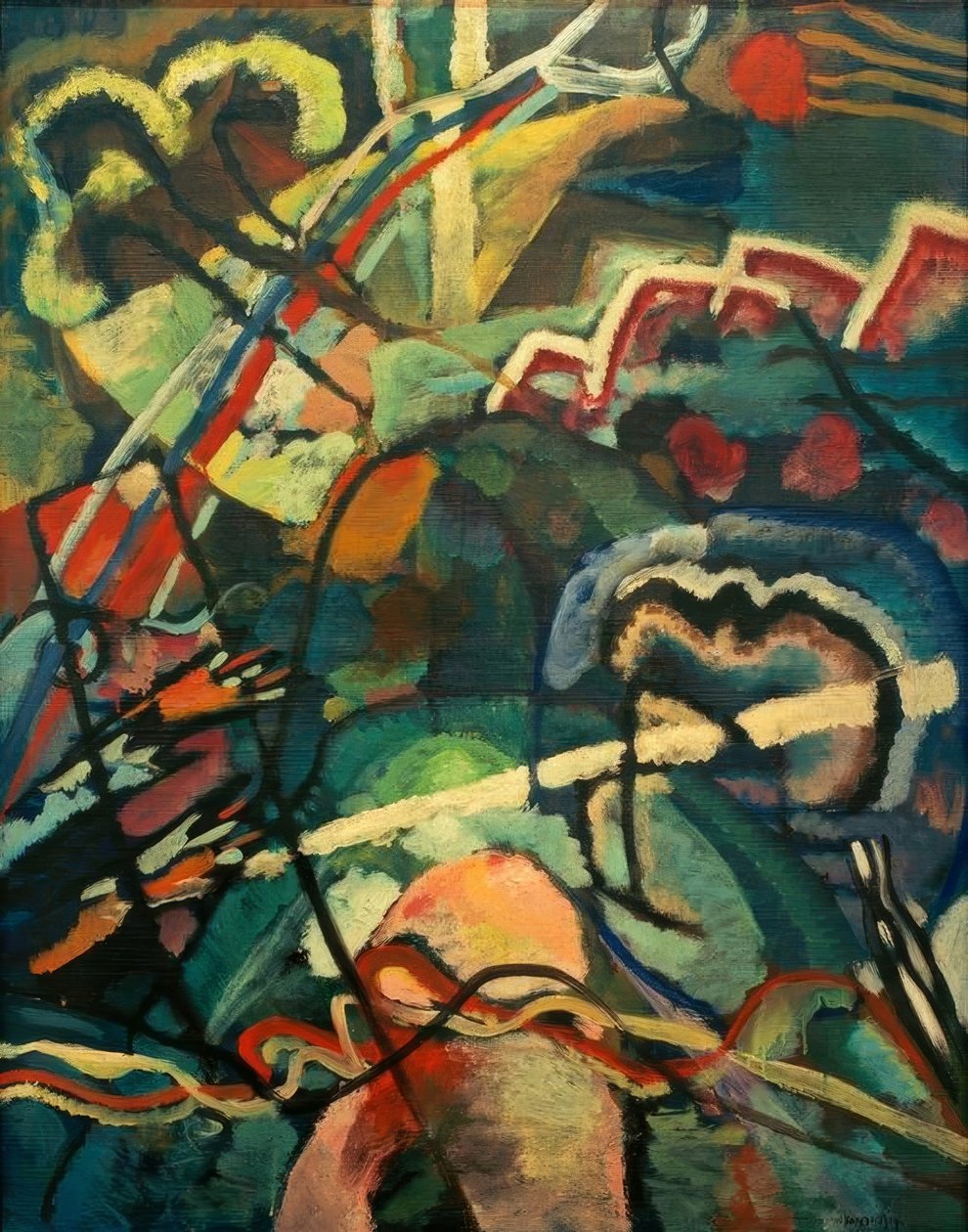 Obraz z białą obwódką autorstwa Wassily Kandinsky