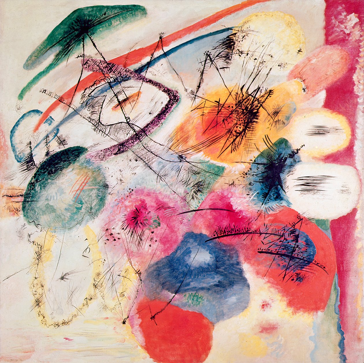 Czarne linie, grudzień 1913 autorstwa Wassily Kandinsky