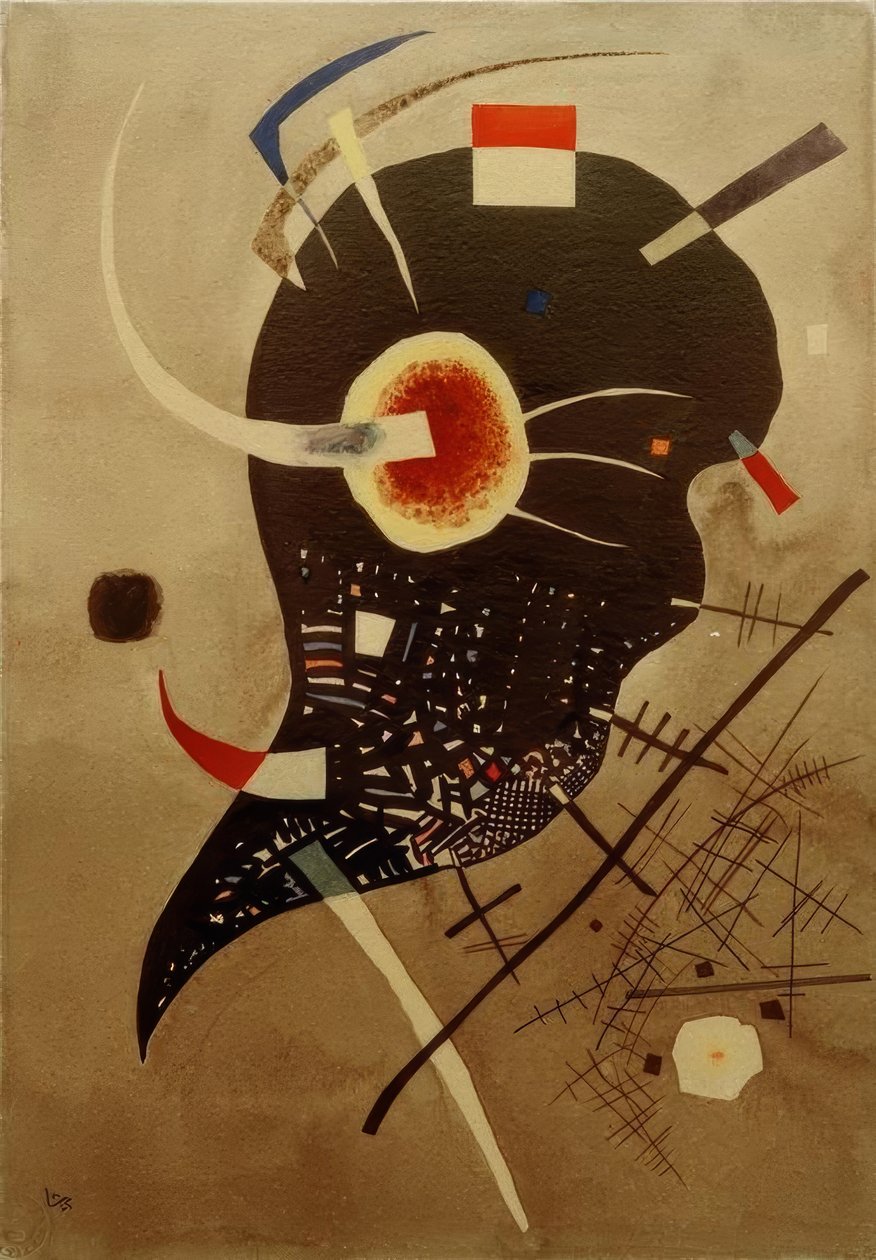 Czarne napięcie autorstwa Wassily Kandinsky