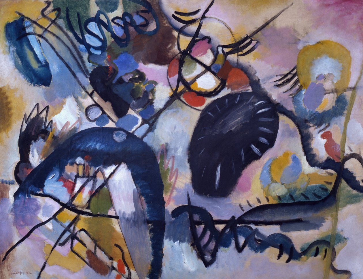 Czarna plama, 1912 autorstwa Wassily Kandinsky