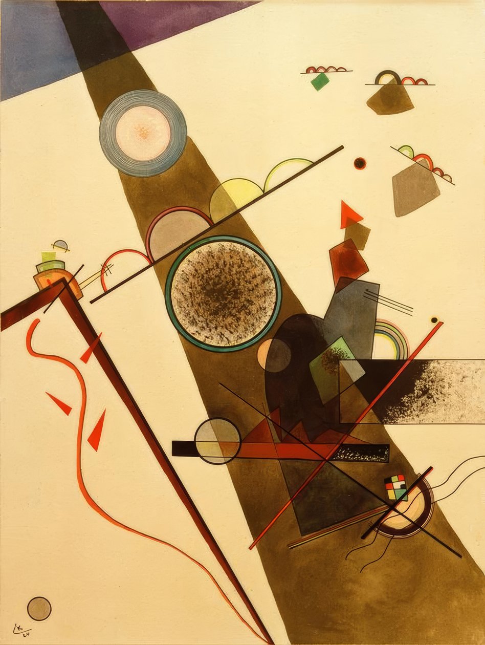 Brązowy promień autorstwa Wassily Kandinsky