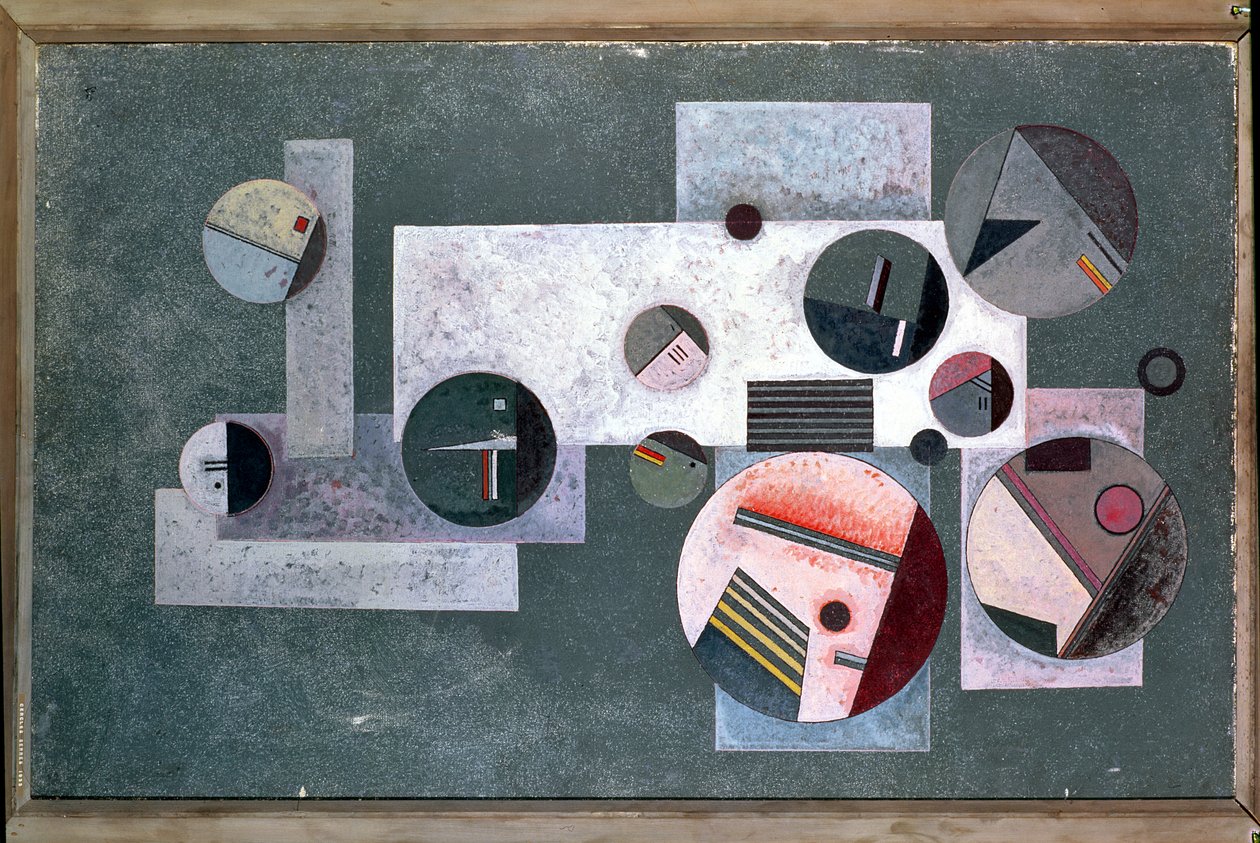 Kręgi zamknięte, 1933 autorstwa Wassily Kandinsky