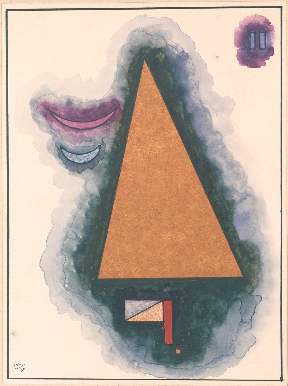 Kompozycja, 1930 (wc, ołówek i tusz na papierze) autorstwa Wassily Kandinsky