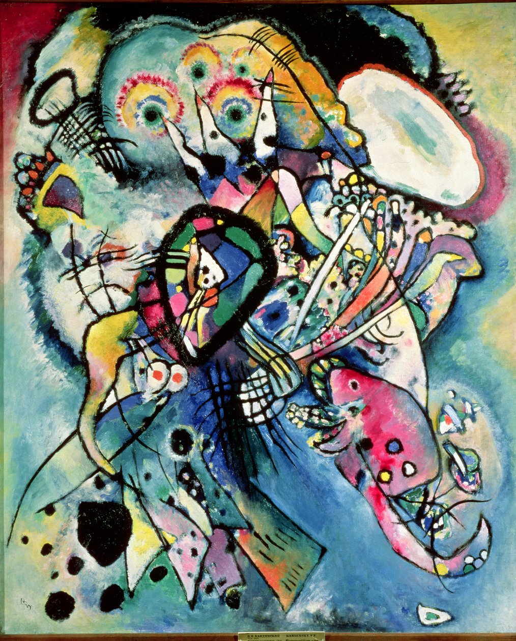 Kompozycja nr 218, 1919 autorstwa Wassily Kandinsky