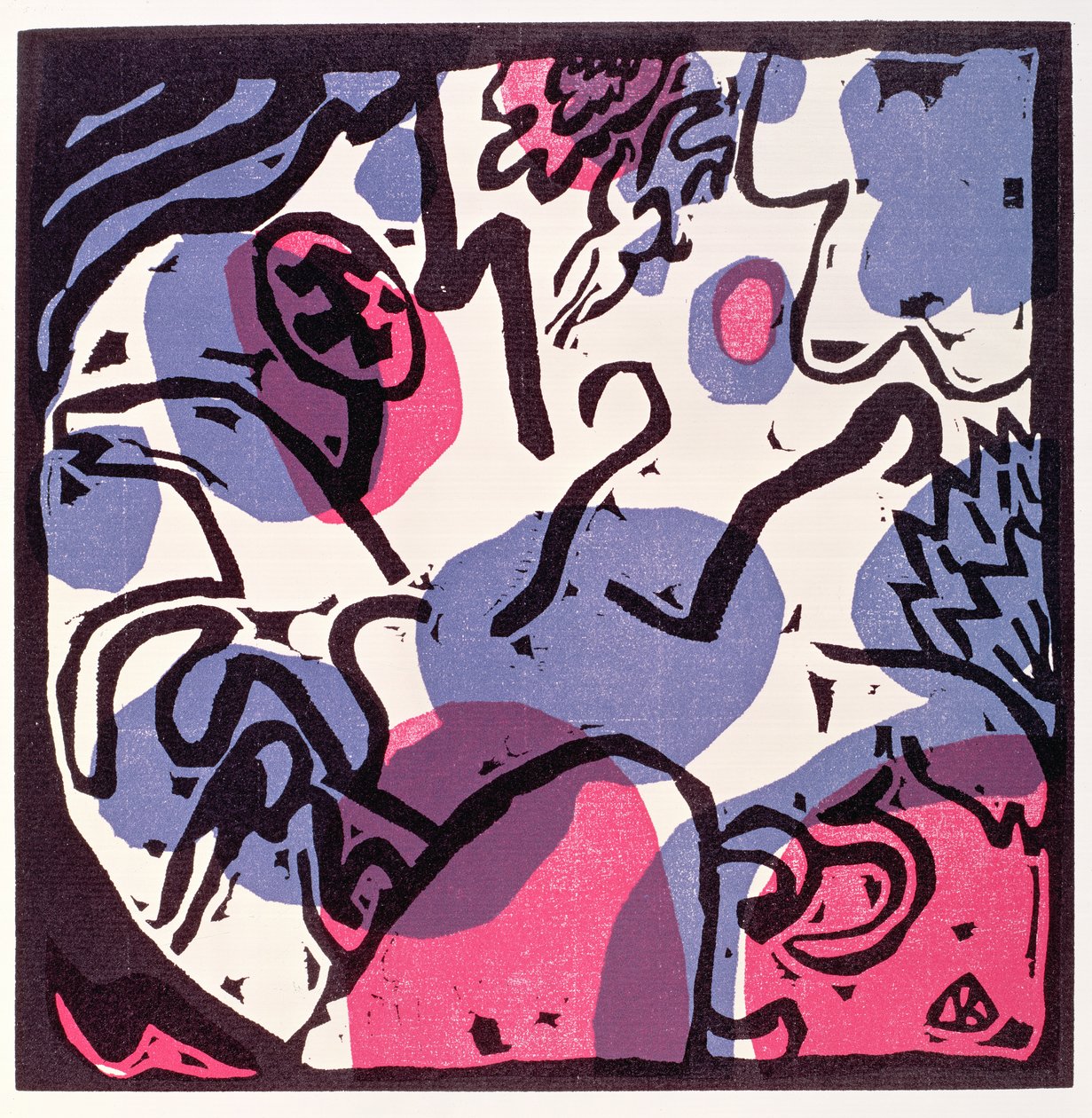 Kompozycja, z "Der Blaue Reiter", 1911 autorstwa Wassily Kandinsky