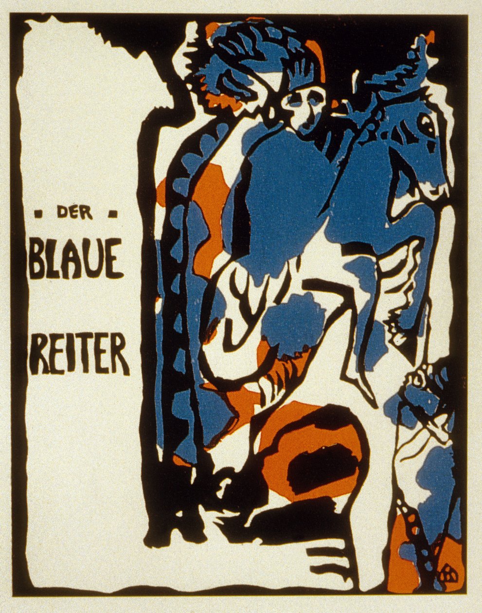 Okładka almanachu Blaue Reitera, 1912 kolor lito autorstwa Wassily Kandinsky
