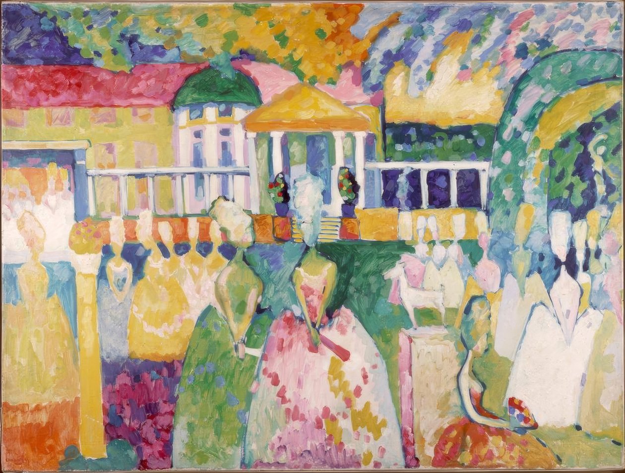 Damen w Krinolinen autorstwa Wassily Kandinsky