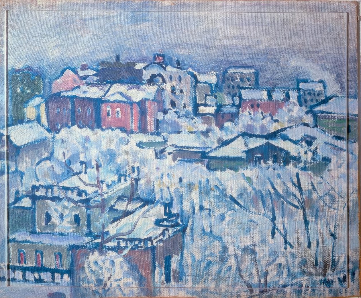 Bulwar Smoleński (zimowy dzień) autorstwa Wassily Kandinsky