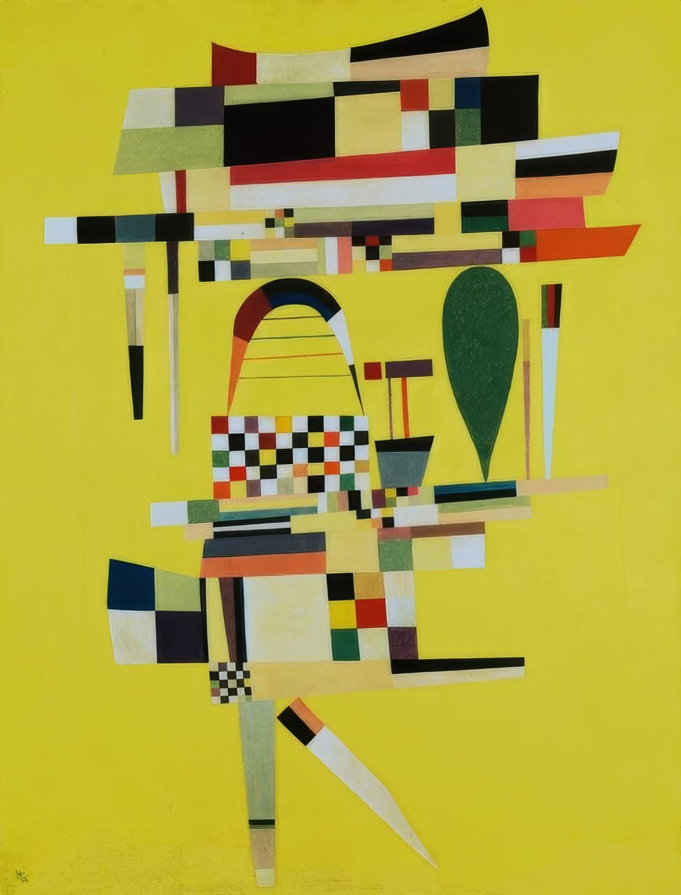 Żółte płótno autorstwa Wassily Kandinsky