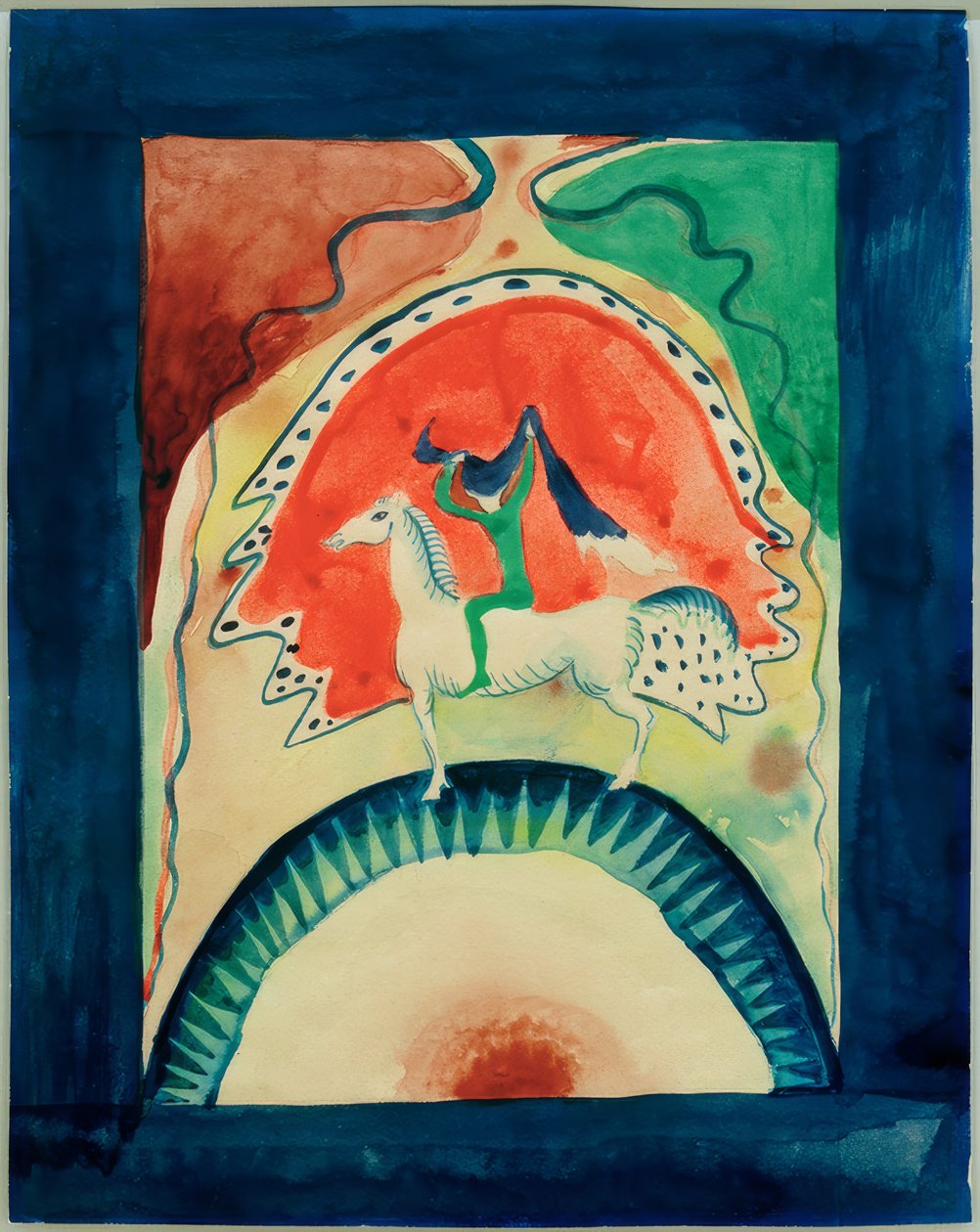Projekt okładki Almanachu Der Blaue Reiter autorstwa Wassily Kandinsky