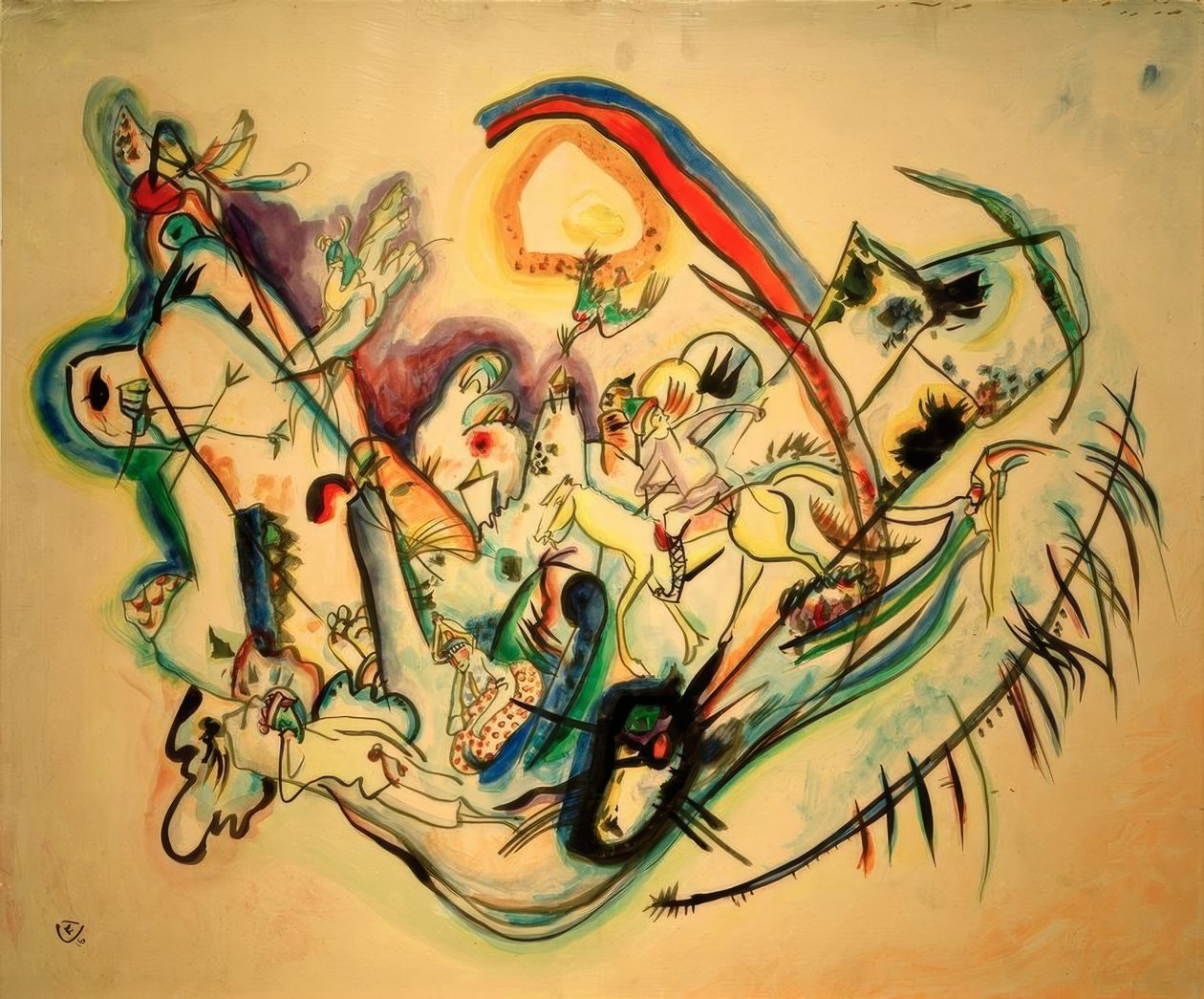 ognisty Ptak autorstwa Wassily Kandinsky