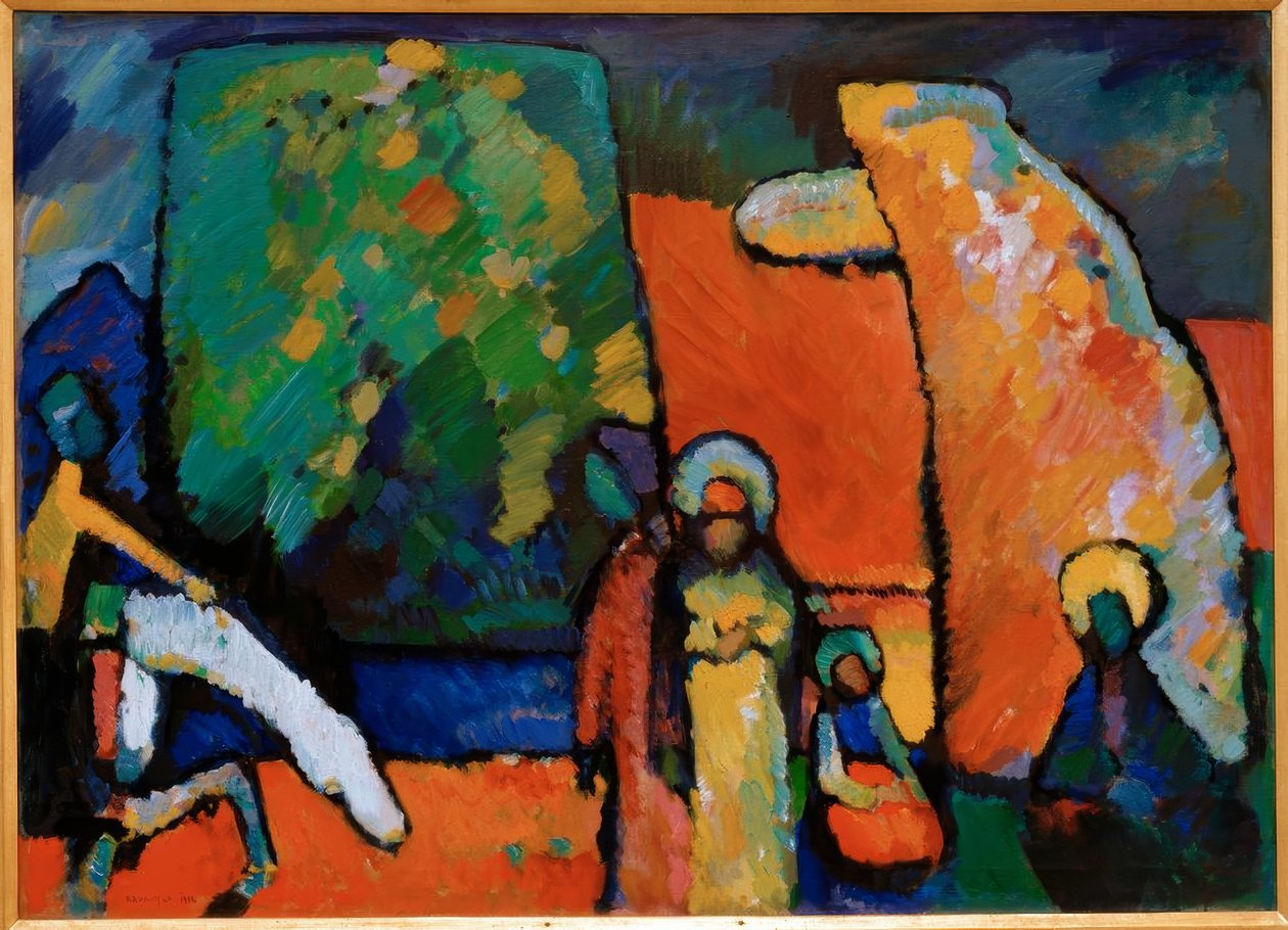 Improwizacja 2 (marsz żałobny) autorstwa Wassily Kandinsky