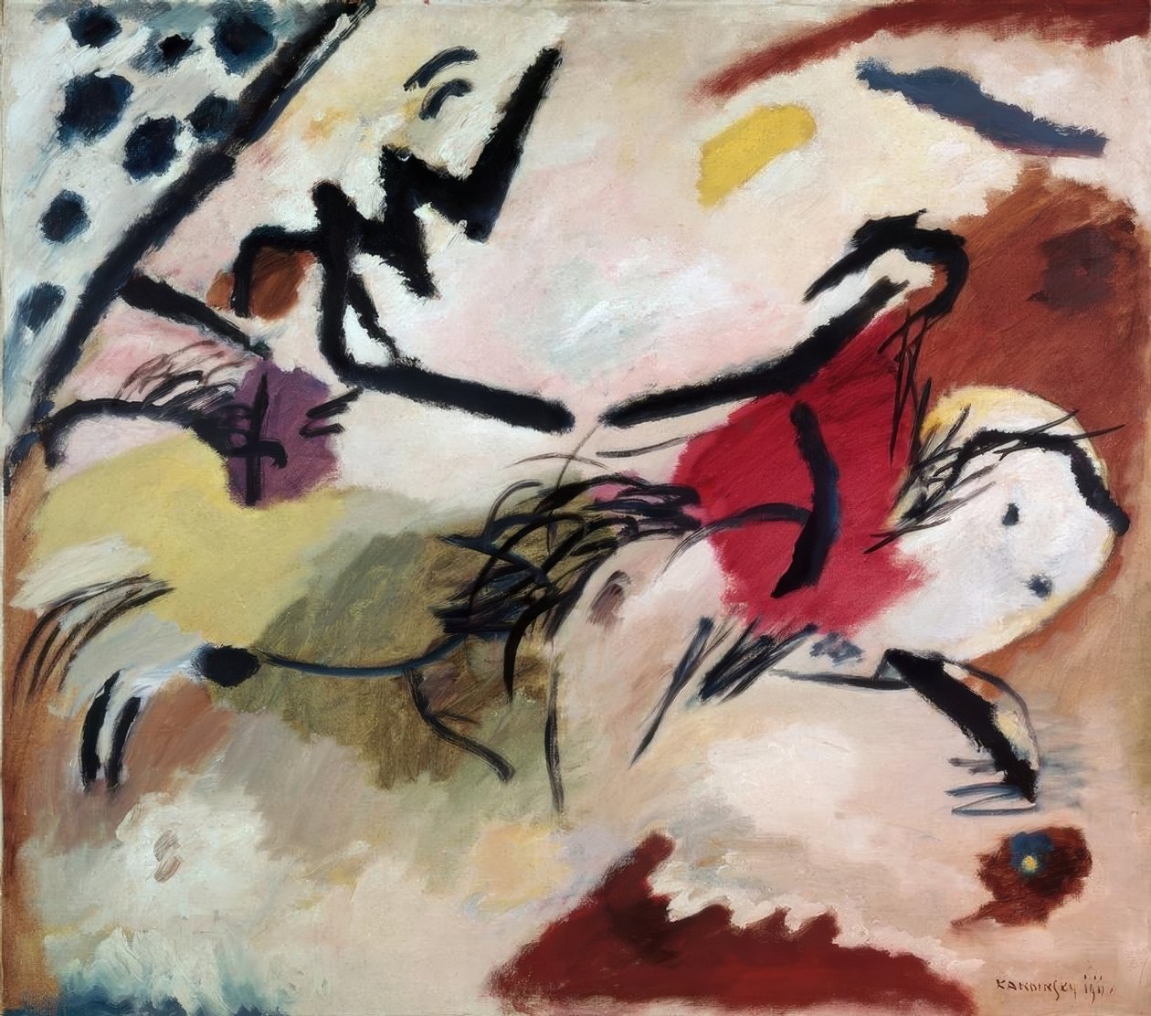 Improwizacja 20 (konie) autorstwa Wassily Kandinsky
