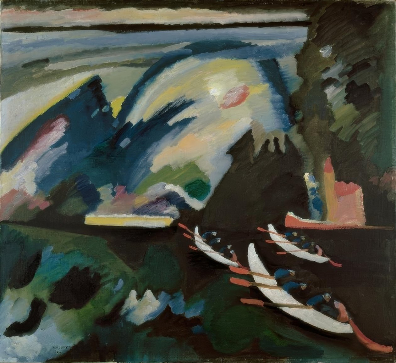 Kahnfahrt (zobacz) autorstwa Wassily Kandinsky