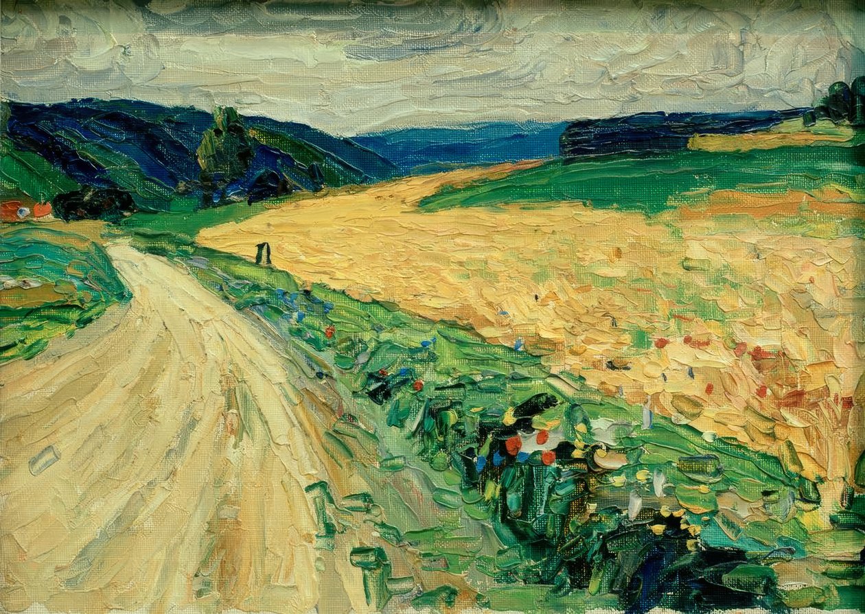Kallmünz - Studium przyrodnicze na żółtym dyliżansie autorstwa Wassily Kandinsky