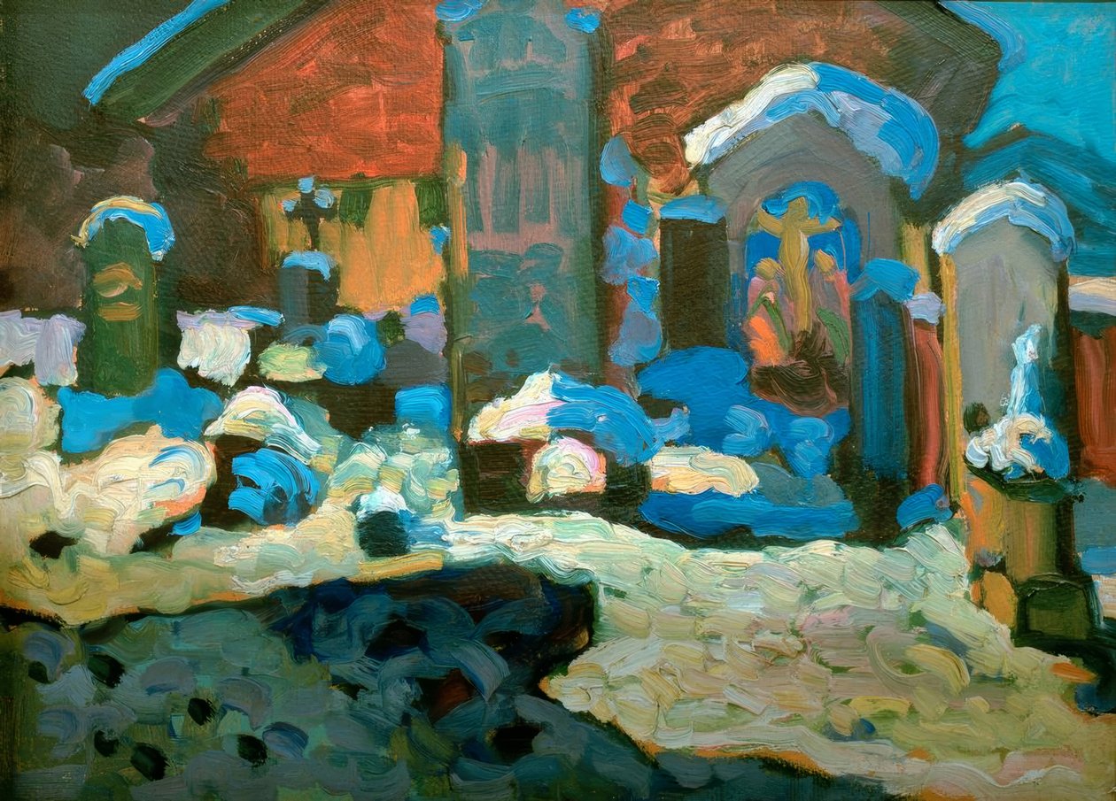 Kochel – Friedhof autorstwa Wassily Kandinsky