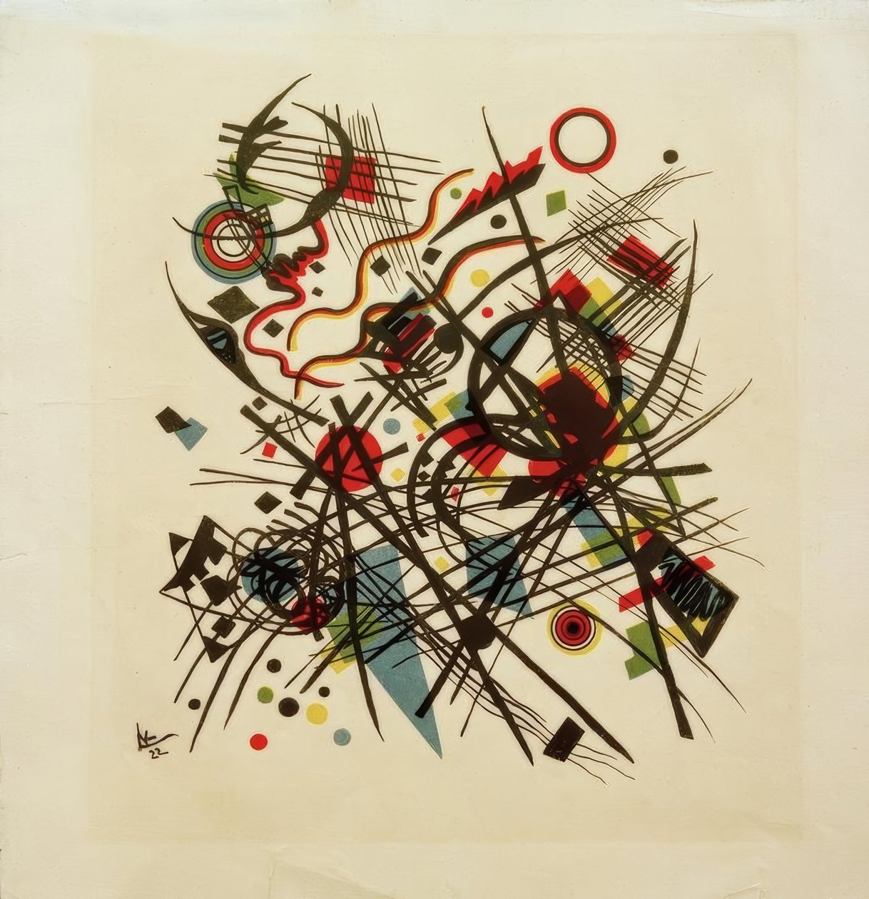 kompozycja autorstwa Wassily Kandinsky