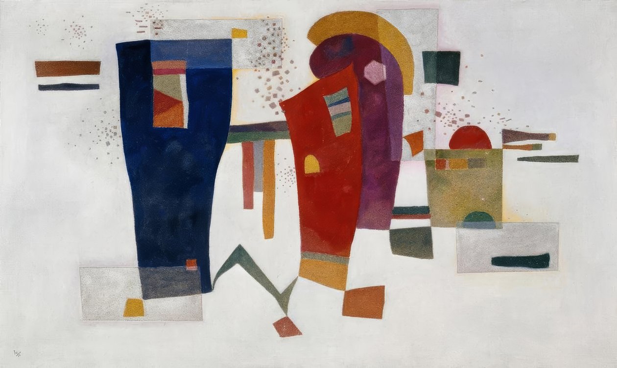 Kontrast z akompaniamentem autorstwa Wassily Kandinsky