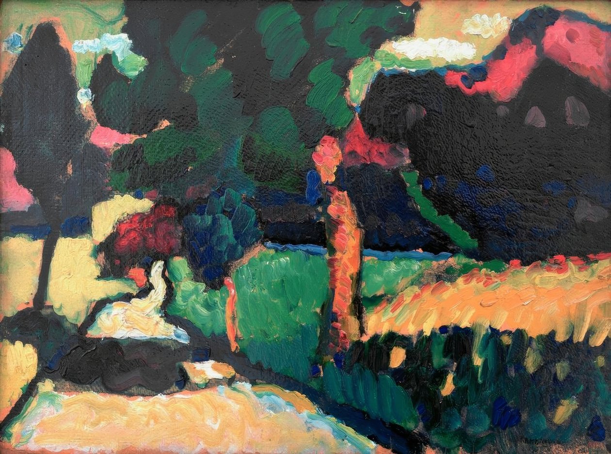 Murnau - letni krajobraz autorstwa Wassily Kandinsky